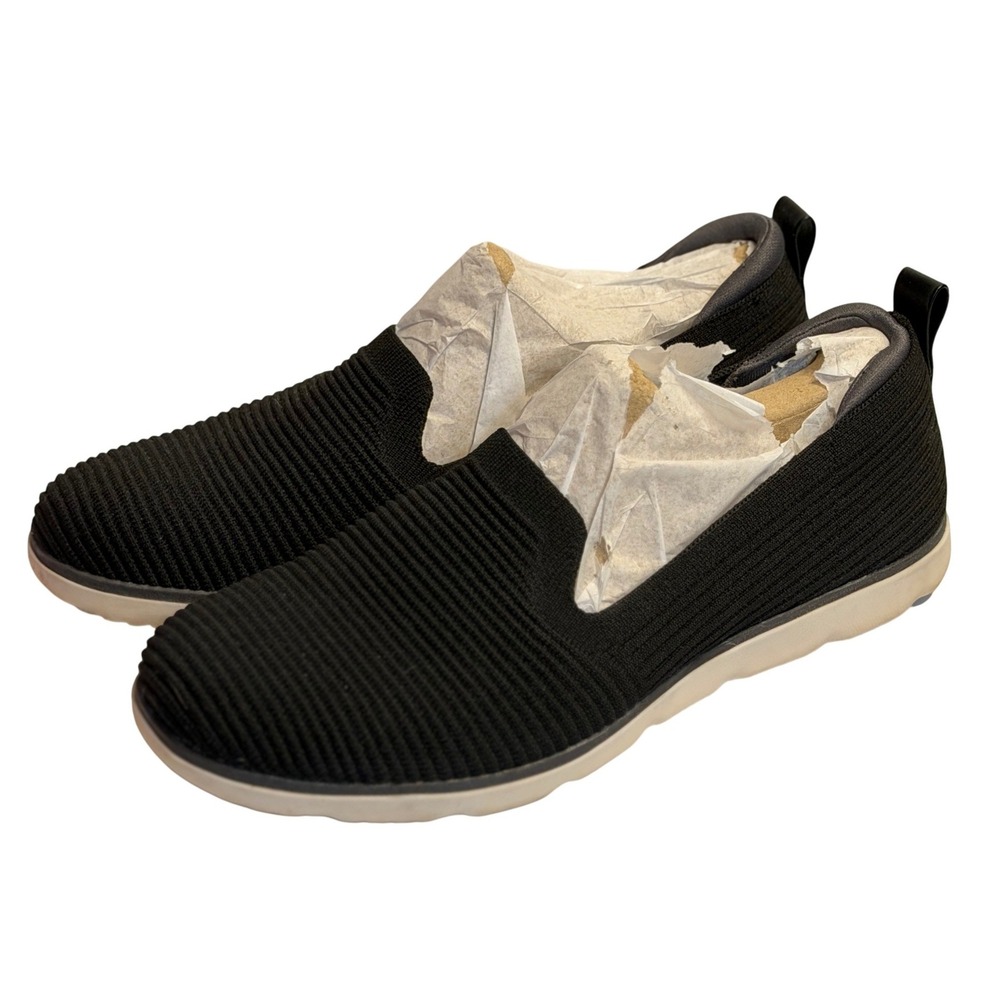 Ryka Effortless Slip-On Sneakers Black Casual Washable Knit Shoes Size 9‎ Women